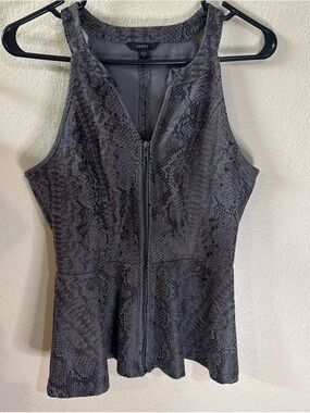 Guess Black Snake-Texture Top